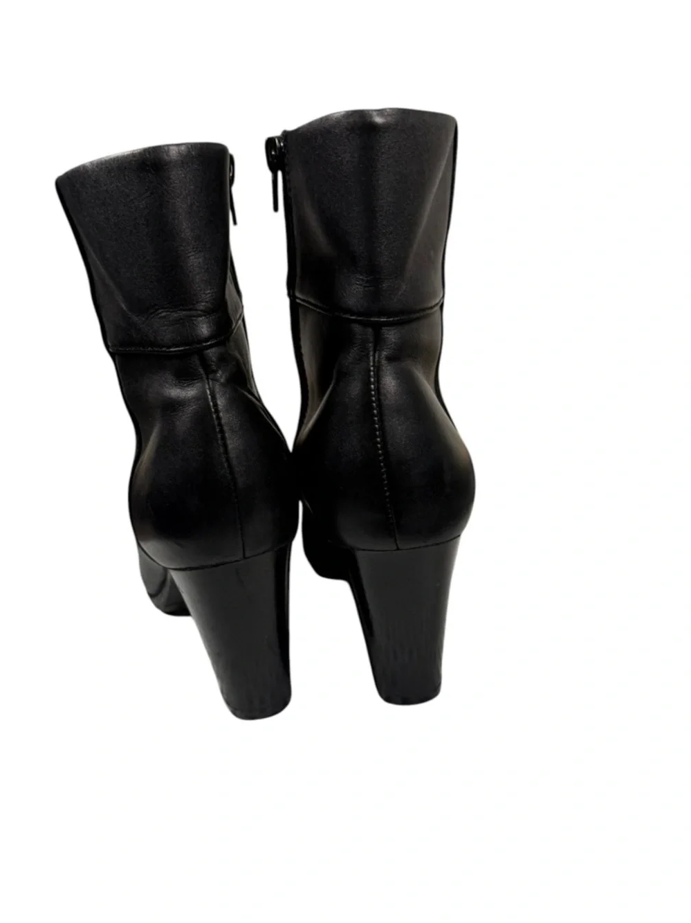 Clarks Collection Kalea Lynn Black Leather 3” Heel bangle Boots 7.5